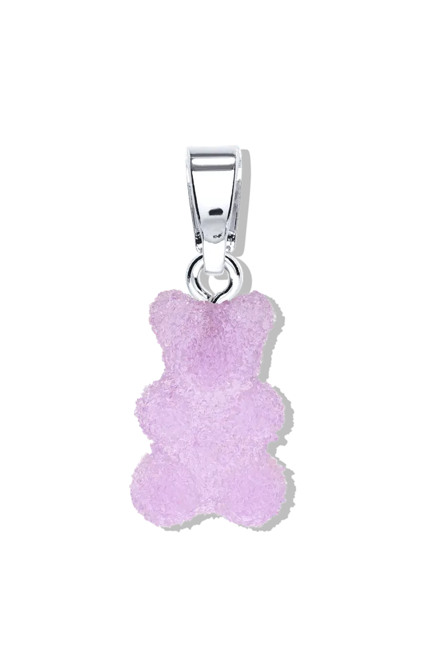 Fizzy Nostalgia Bear Classic connector Silver plated Grape Crystal Haze Jewelry EU Rings