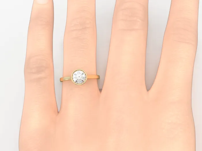 Sapheena Jewelry Rings Siara 10 Ct Solitaire Round Cut Engagement Ring