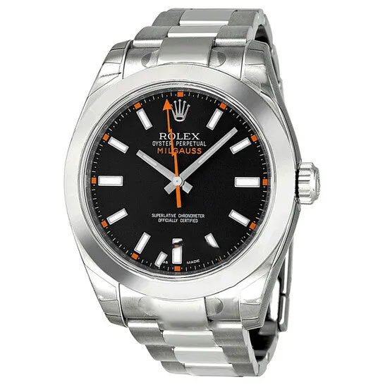 Bracelets Original Rolex Milgauss Black Dial Stainless Steel Oyster Bracelet Automatic Mens Watch 116400BKSO JMS always