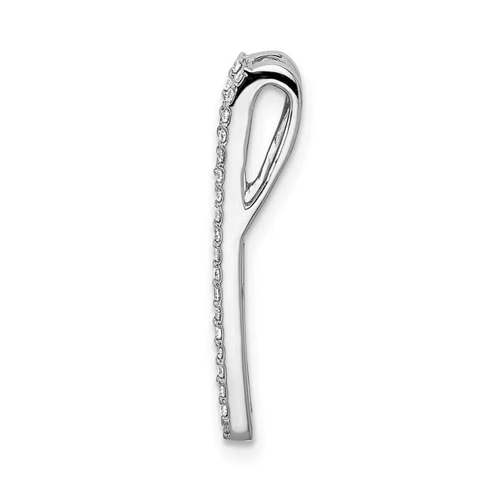 Goldia Necklaces Solid 14k White Gold 15ct Simulated CZ and Sapphire Fancy Chain Slide Goldia Necklaces Solid 14k White Gold 15ct Simulated CZ and Sapphire Fancy Chain Slide