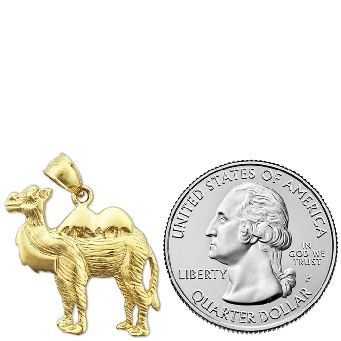 Necklaces Goldia 14K Gold Camel with Two Humps Pendant