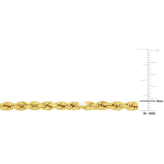Necklaces JMS always Original AMOUR 24 Inch Rope Chain Necklace In 14K Yellow Gold 4 Mm Necklaces JMS always Original AMOUR 24 Inch Rope Chain Necklace In 14K Yellow Gold 4 Mm