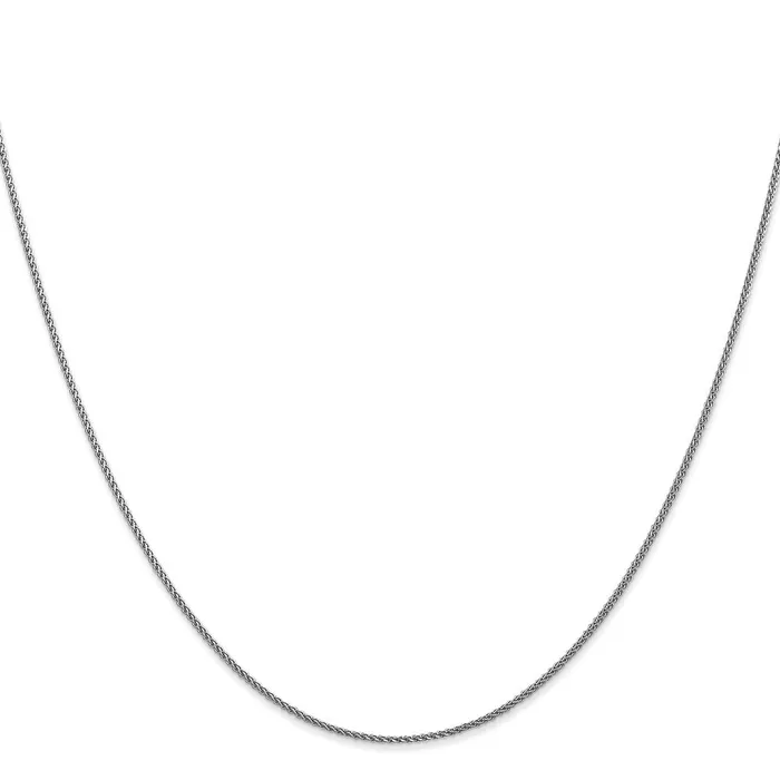 Necklaces MDS 14K White Gold 14 inch 105mm Diamondcut Spiga with Lobster Clasp Children Necklace Chain Necklace Necklaces MDS 14K White Gold 14 inch 105mm Diamondcut Spiga with Lobster Clasp Children Necklace Chain Necklace