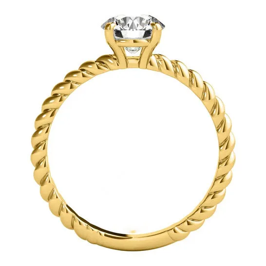 Rings JMS always Original Maulijewels 100 Carat White Moissanite Diamond Engagement Ring For Women In 14K Yellow Gold Rings JMS always Original Maulijewels 100 Carat White Moissanite Diamond Engagement Ring For Women In 14K Yellow Gold
