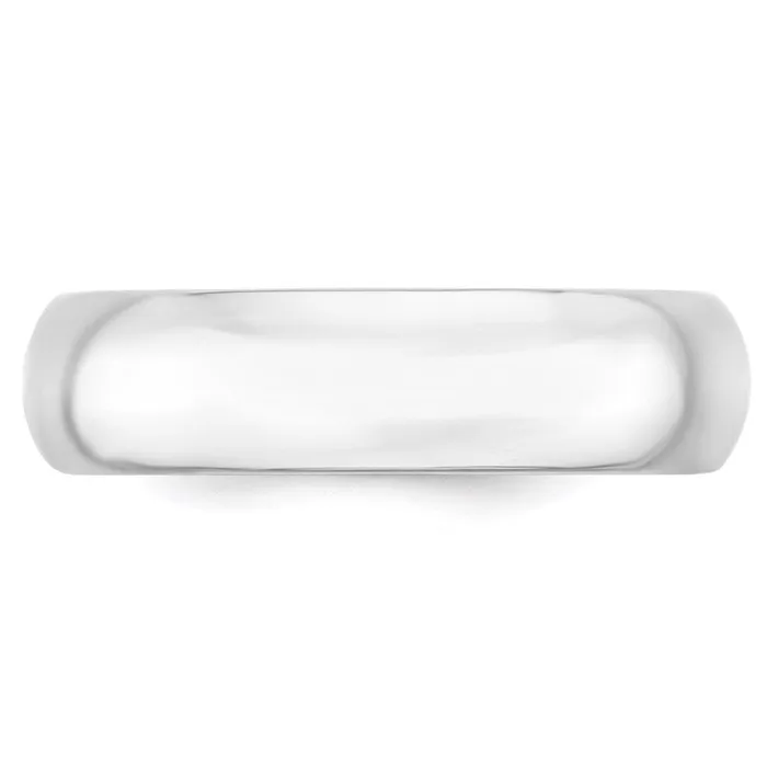 Solid 18K Yellow Gold White Gold 6mm Comfort Fit MensWomens Wedding Band Ring Size 55 Goldia Rings