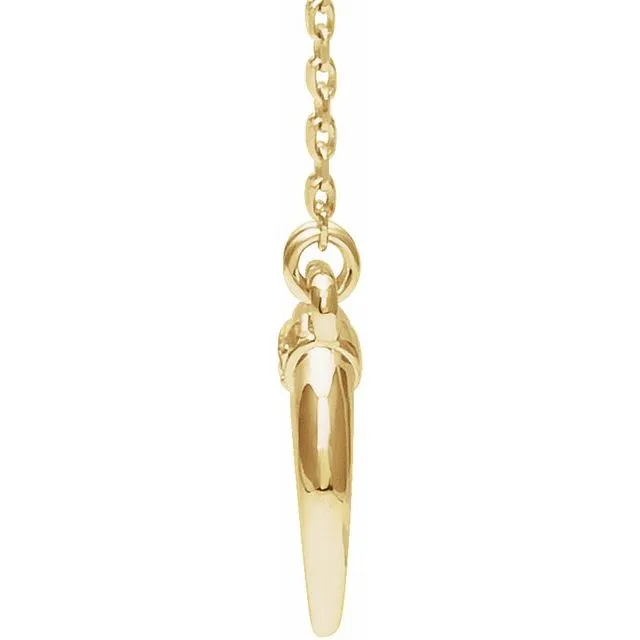14K Yellow Gold 025 CTW Natural Diamond 1618 Necklace TreasureFineJewelers Necklaces