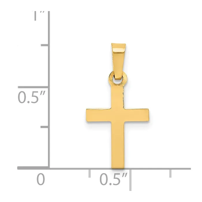 14k Yellow Gold Cross Pendant TreasureFineJewelers Necklaces