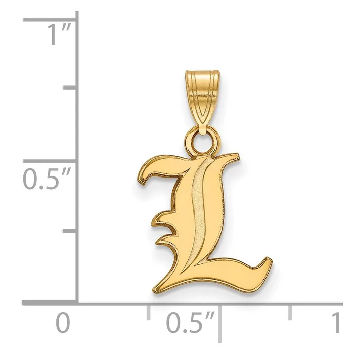 14K Yellow Gold University of Louisville Small Pendant TreasureFineJewelers Necklaces