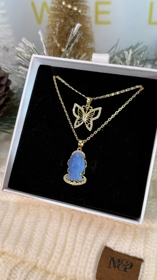 Lumi Virgin Mary Necklace Set MP Jewelry Necklaces Lumi Virgin Mary Necklace Set MP Jewelry Necklaces