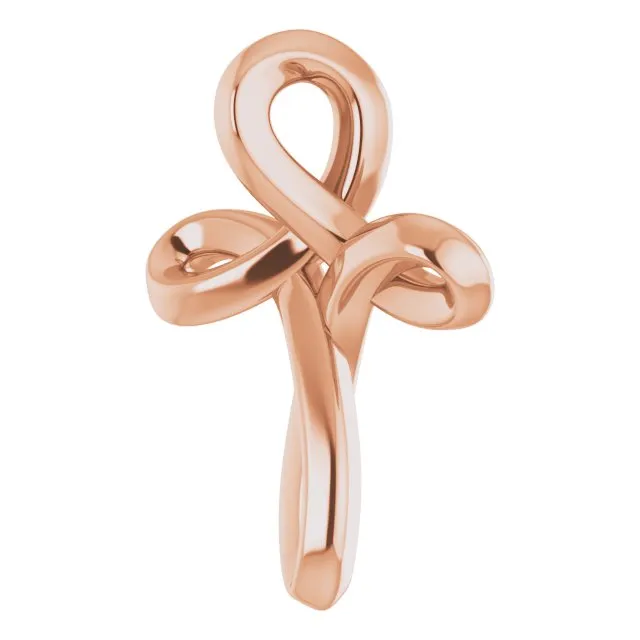Necklaces 14K Rose Gold 1335x1042 mm Youth Cross Pendant TreasureFineJewelers