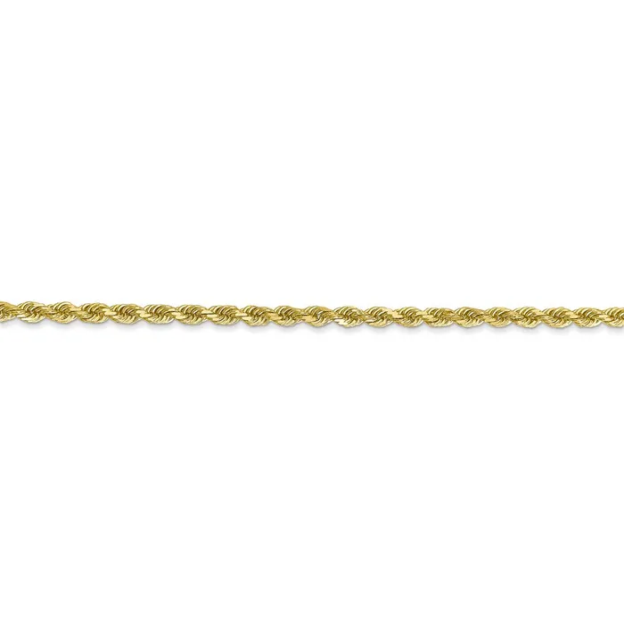 Necklaces TreasureFineJewelers Leslies 10K 25mm DiamondCut Rope Chain