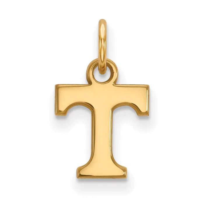 Necklaces TreasureFineJewelers Sterling Silver Goldplated University of Tennessee Letter T Extra Small Pendant Necklaces TreasureFineJewelers Sterling Silver Goldplated University of Tennessee Letter T Extra Small Pendant