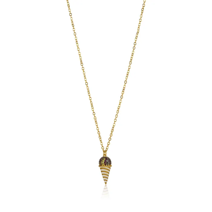 Necklaces vendorunknown Snow Cone Delicate Necklace
