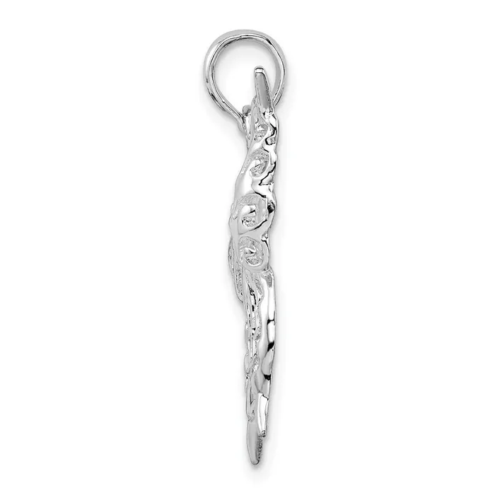 Sterling Silver Polished Cutout Butterfly Pendant TreasureFineJewelers Necklaces