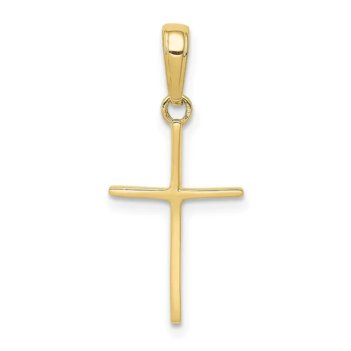 TreasureFineJewelers Necklaces 10K Polished Cross Pendant