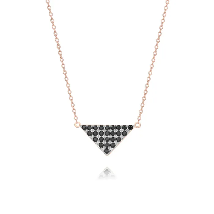 Trendolla Jewelry Necklaces Triangle Pendant Necklace Multiple Perspectives collection Designed by Alexandra Baltazar