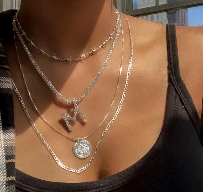 KHLOE JEWELS Necklaces Forever CZ Initial Necklace KHLOE JEWELS Necklaces Forever CZ Initial Necklace