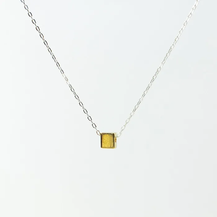 Necklaces Mimi Marge Gold Vermeil Box Necklace