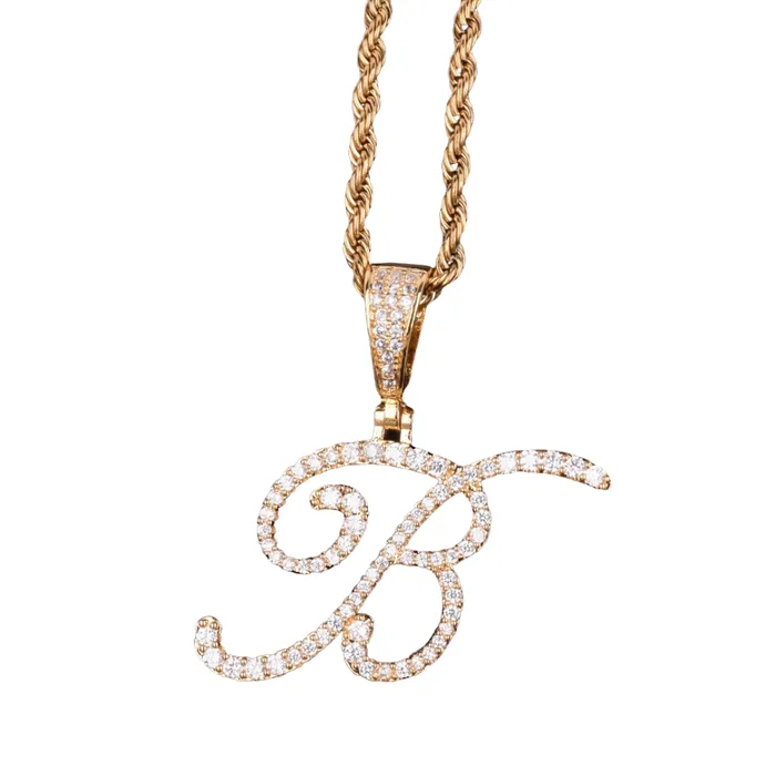 Riviera CZ Initial Necklace KHLOE JEWELS Necklaces