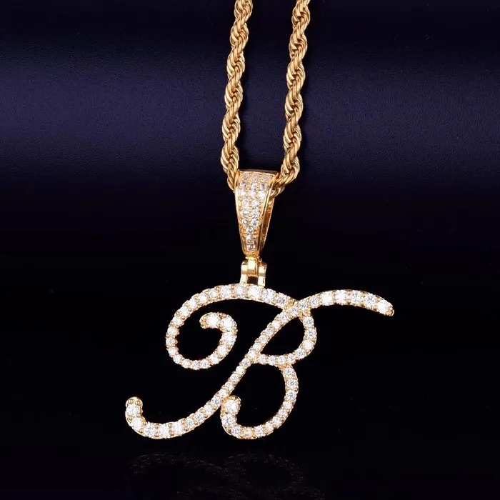 Riviera CZ Initial Necklace KHLOE JEWELS Necklaces
