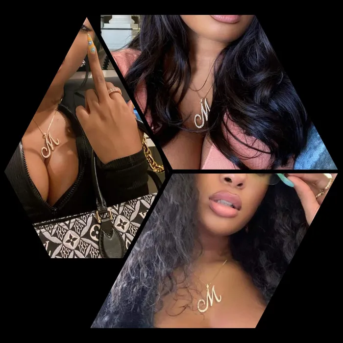 Riviera CZ Initial Necklace KHLOE JEWELS Necklaces