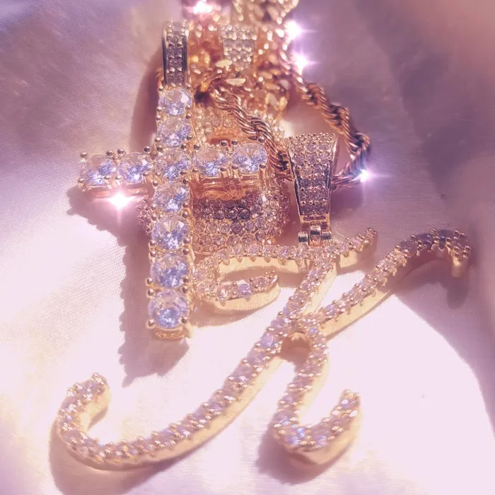 Riviera CZ Initial Necklace KHLOE JEWELS Necklaces
