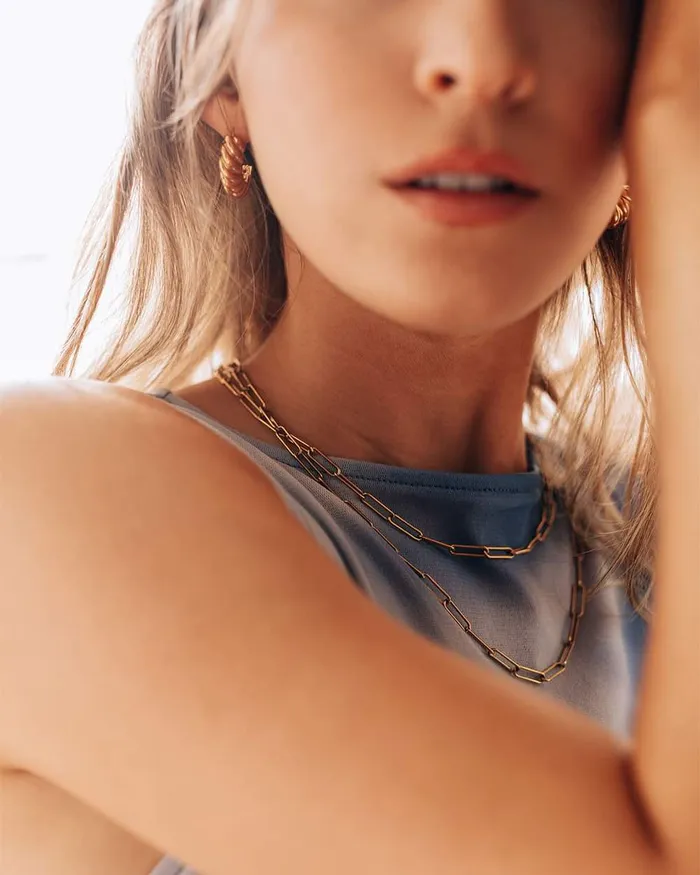 WellDunn Necklaces Clippy Gold Necklace
