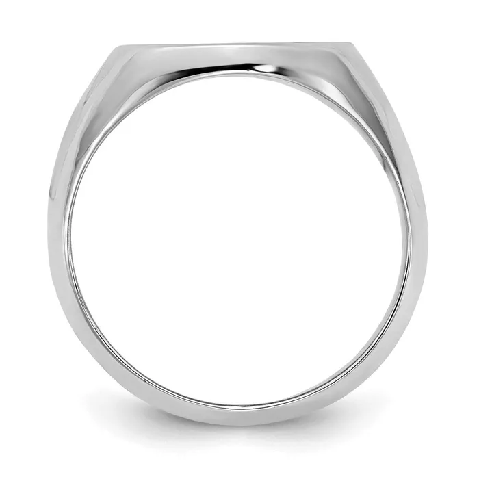10KW Polished with Antiqued Background Monogram Signet RingWBC10XNR44W WB Choice Jewelry Rings 10KW Polished with Antiqued Background Monogram Signet RingWBC10XNR44W WB Choice Jewelry Rings