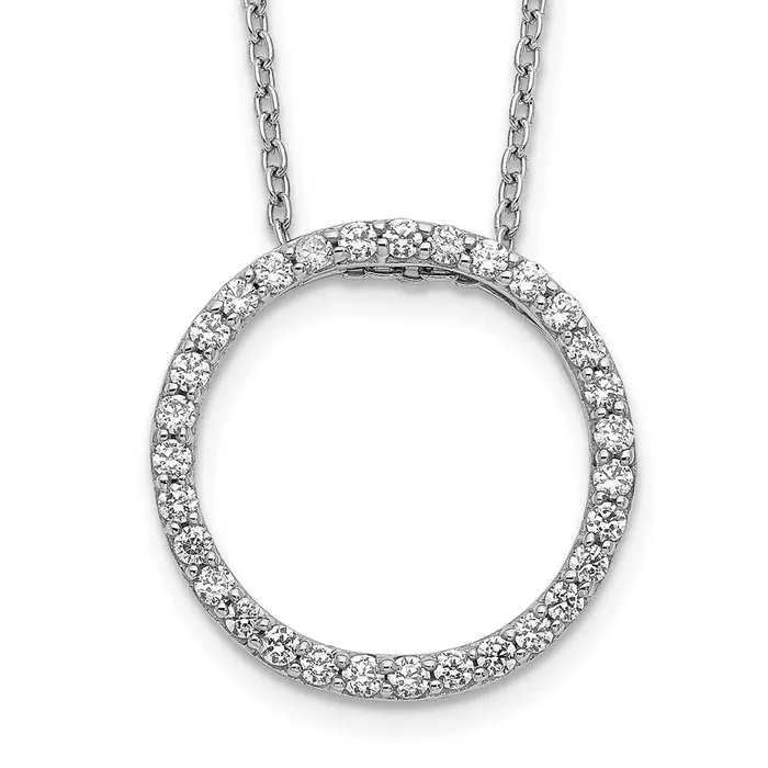 14k White Gold Diamond Circle 18 inch NecklaceWBCPM3781050WA WB Choice Jewelry Necklaces 14k White Gold Diamond Circle 18 inch NecklaceWBCPM3781050WA WB Choice Jewelry Necklaces