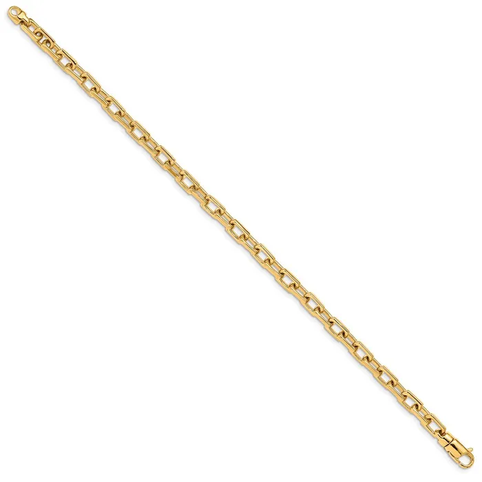 Bracelets WB Choice Jewelry 14k 5mm Handpolished Fancy Link BraceletWBCLK4369 Bracelets WB Choice Jewelry 14k 5mm Handpolished Fancy Link BraceletWBCLK4369