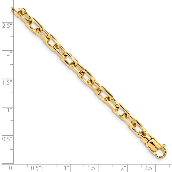 Bracelets WB Choice Jewelry 14k 5mm Handpolished Fancy Link BraceletWBCLK4369 Bracelets WB Choice Jewelry 14k 5mm Handpolished Fancy Link BraceletWBCLK4369