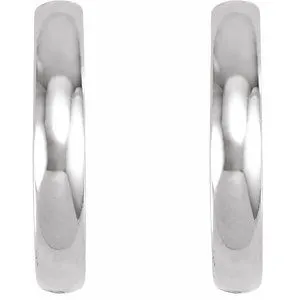 Earrings WB Choice Jewelry Platinum 175 mm Hinged Hoop Earrings2000727504550PSTWBC