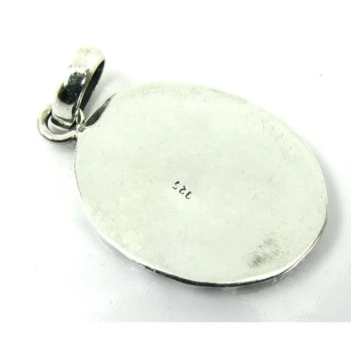 Karizma Jewels Necklaces Hand Crafted Antique Style Girls and Flower Inscribed 925 Sterling Silver Pendant