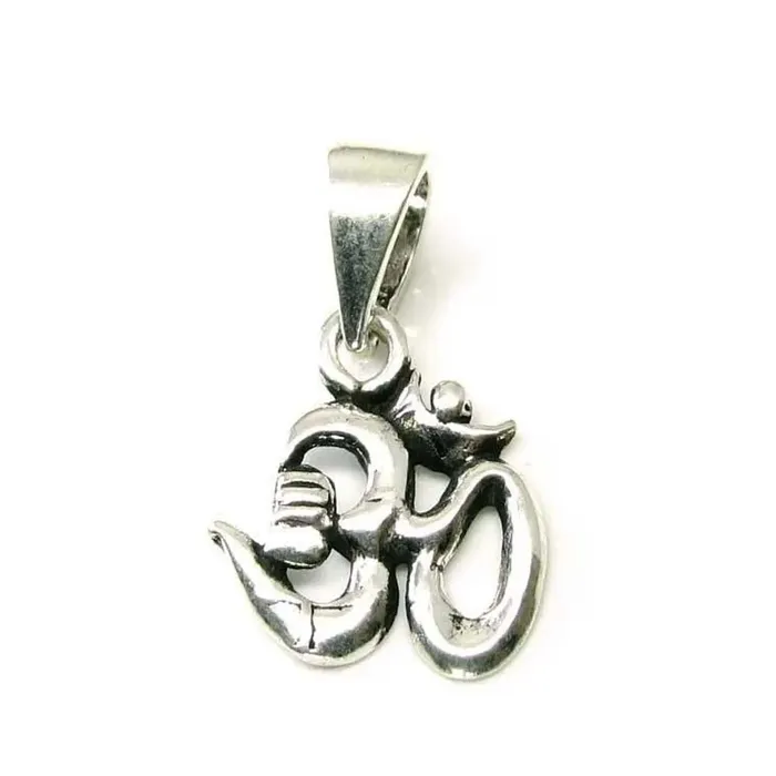Lord Shiva Symbol OM Embossed God 925 Sterling Silver Pendant Karizma Jewels Necklaces Lord Shiva Symbol OM Embossed God 925 Sterling Silver Pendant Karizma Jewels Necklaces