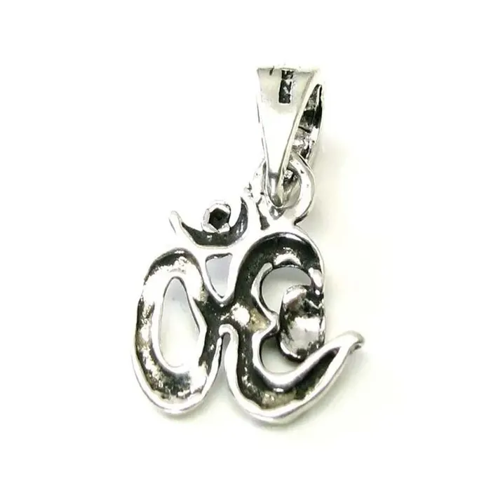 Lord Shiva Symbol OM Embossed God 925 Sterling Silver Pendant Karizma Jewels Necklaces Lord Shiva Symbol OM Embossed God 925 Sterling Silver Pendant Karizma Jewels Necklaces