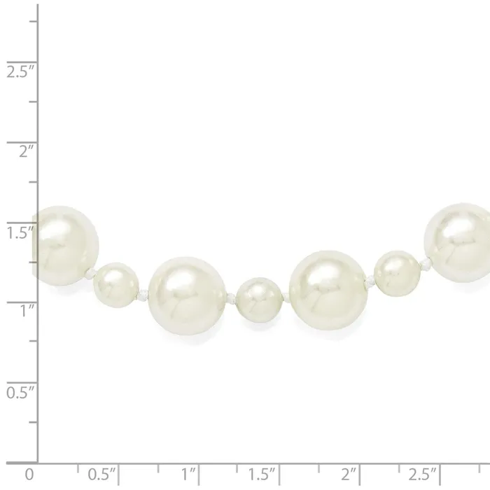 Majestik 712mm Wht Imitation Shell Pearl HandKnot Slip On NecklaceWBCQMJNS712W36 WB Choice Jewelry Necklaces Majestik 712mm Wht Imitation Shell Pearl HandKnot Slip On NecklaceWBCQMJNS712W36 WB Choice Jewelry Necklaces