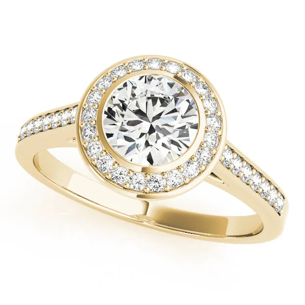 Overnight Mountings Bridal Rings Halo Diamond Engagement Ring