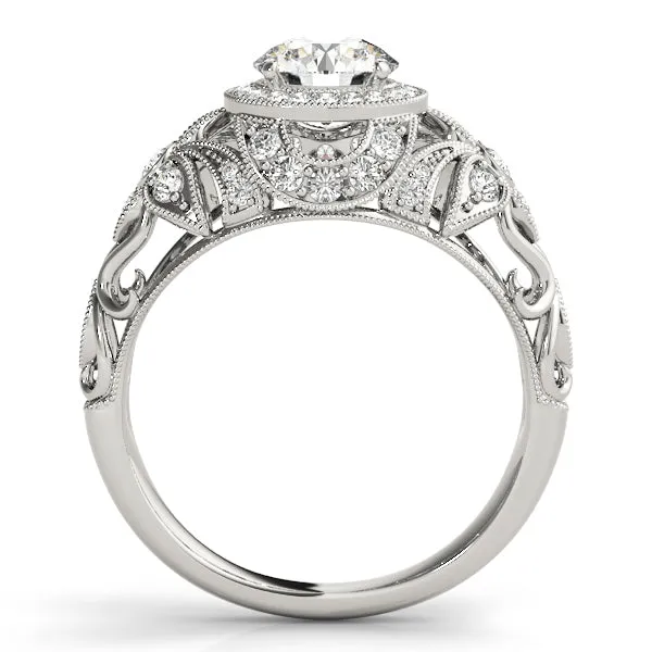 Overnight Mountings Bridal Rings Halo Diamond Engagement Ring