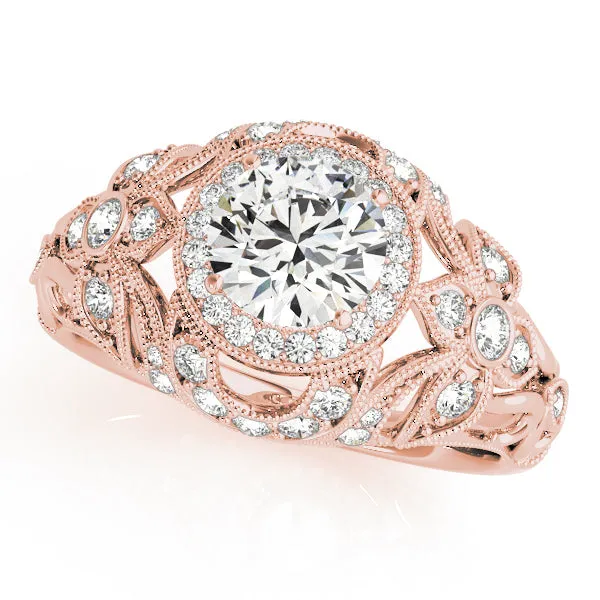 Overnight Mountings Bridal Rings Halo Diamond Engagement Ring