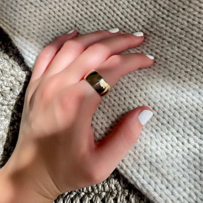 Rings Shylee Rose Jewelry 10mm Wide Gold Ring