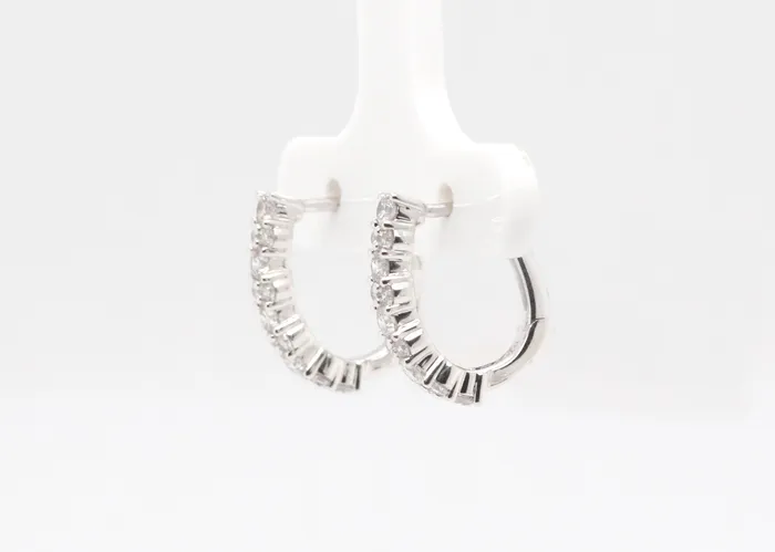 ROYAL JEWELRY MFG INC 14KW 75 Cttw Diamond Earrings Earrings