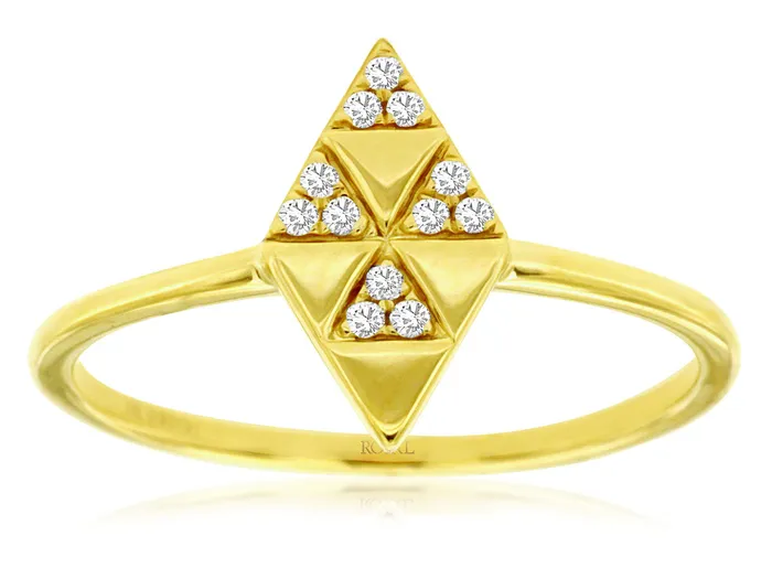 ROYAL JEWELRY MFG INC Rings 14KY 06 CTTW DIAMOND FASHION RING