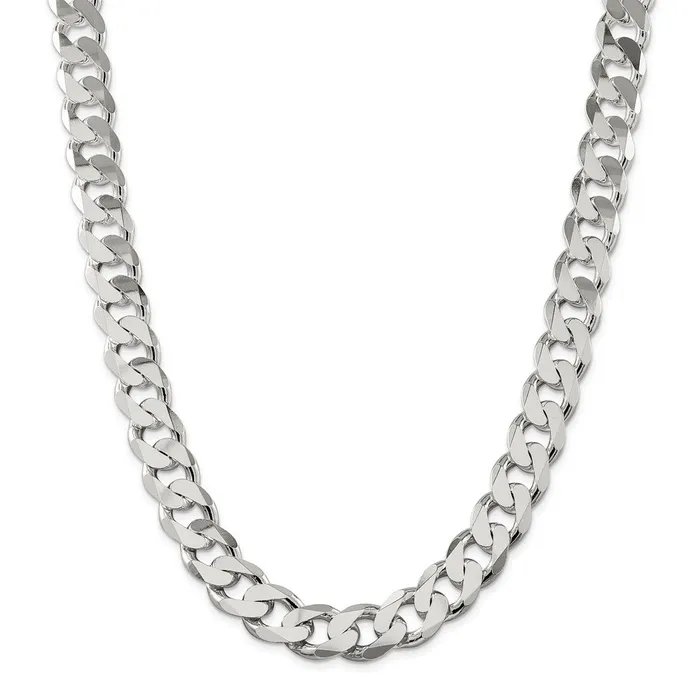 Sterling Silver 15mm Curb ChainWBCQCB40022 WB Choice Jewelry Rings