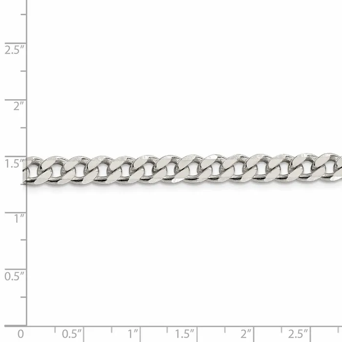 Sterling Silver 7mm Curb ChainWBCQCB18024 WB Choice Jewelry Rings Sterling Silver 7mm Curb ChainWBCQCB18024 WB Choice Jewelry Rings