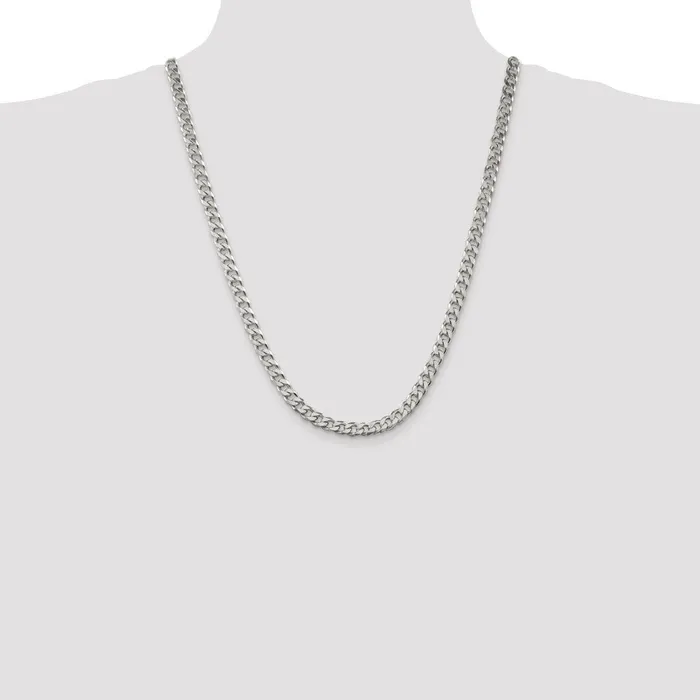Sterling Silver 7mm Curb ChainWBCQCB18024 WB Choice Jewelry Rings Sterling Silver 7mm Curb ChainWBCQCB18024 WB Choice Jewelry Rings