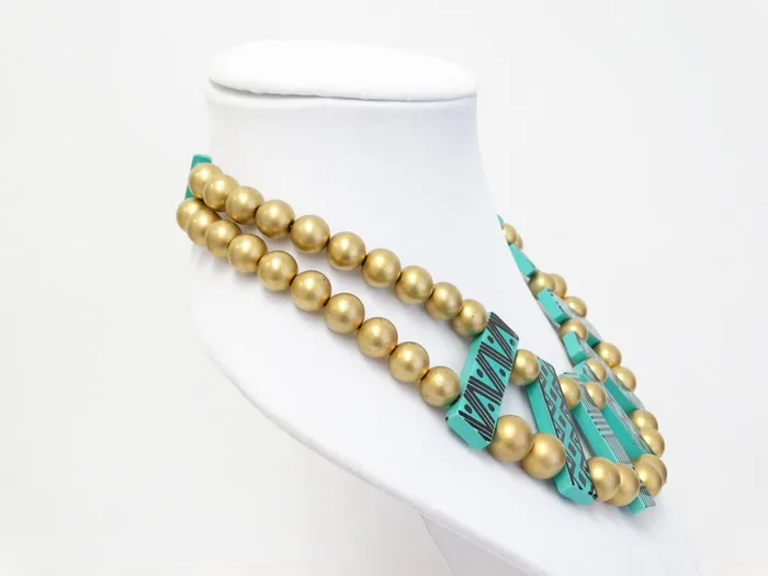 Vintage by Misty Necklaces 1980s Guillemette LHoir Tribal Bib Necklace Vintage by Misty Necklaces 1980s Guillemette LHoir Tribal Bib Necklace