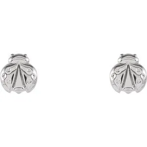 WB Choice Jewelry Earrings 14K White Ladybug Earrings28602101PSTWBC WB Choice Jewelry Earrings 14K White Ladybug Earrings28602101PSTWBC