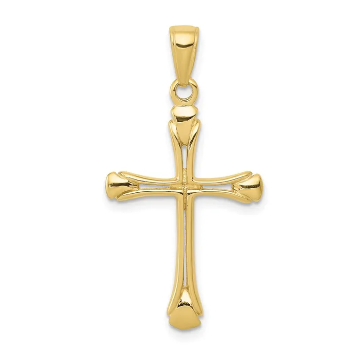 WB Choice Jewelry Necklaces 10K Cross with Triangle Tips PendantWBC10C4242 WB Choice Jewelry Necklaces 10K Cross with Triangle Tips PendantWBC10C4242