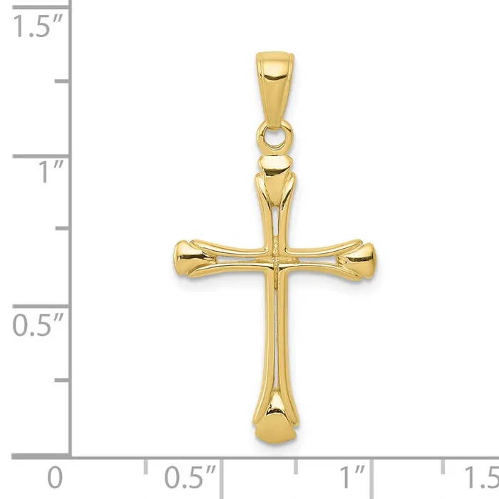 WB Choice Jewelry Necklaces 10K Cross with Triangle Tips PendantWBC10C4242 WB Choice Jewelry Necklaces 10K Cross with Triangle Tips PendantWBC10C4242