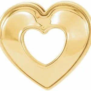 WB Choice Jewelry Necklaces 14K Yellow 14x14 mm Heart Slide Pendant86097101PSTWBC WB Choice Jewelry Necklaces 14K Yellow 14x14 mm Heart Slide Pendant86097101PSTWBC